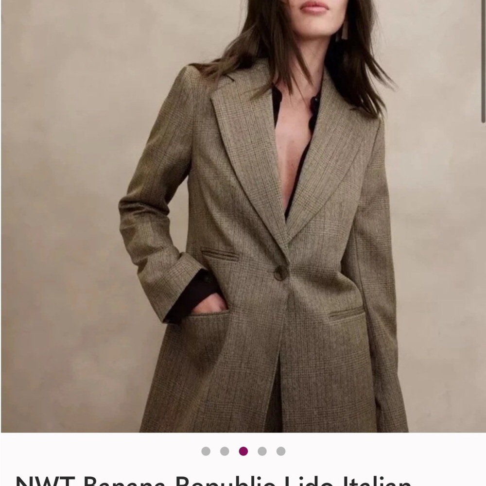 Banana Republic Lido Women's Brown Tailored Single-Button Blazer